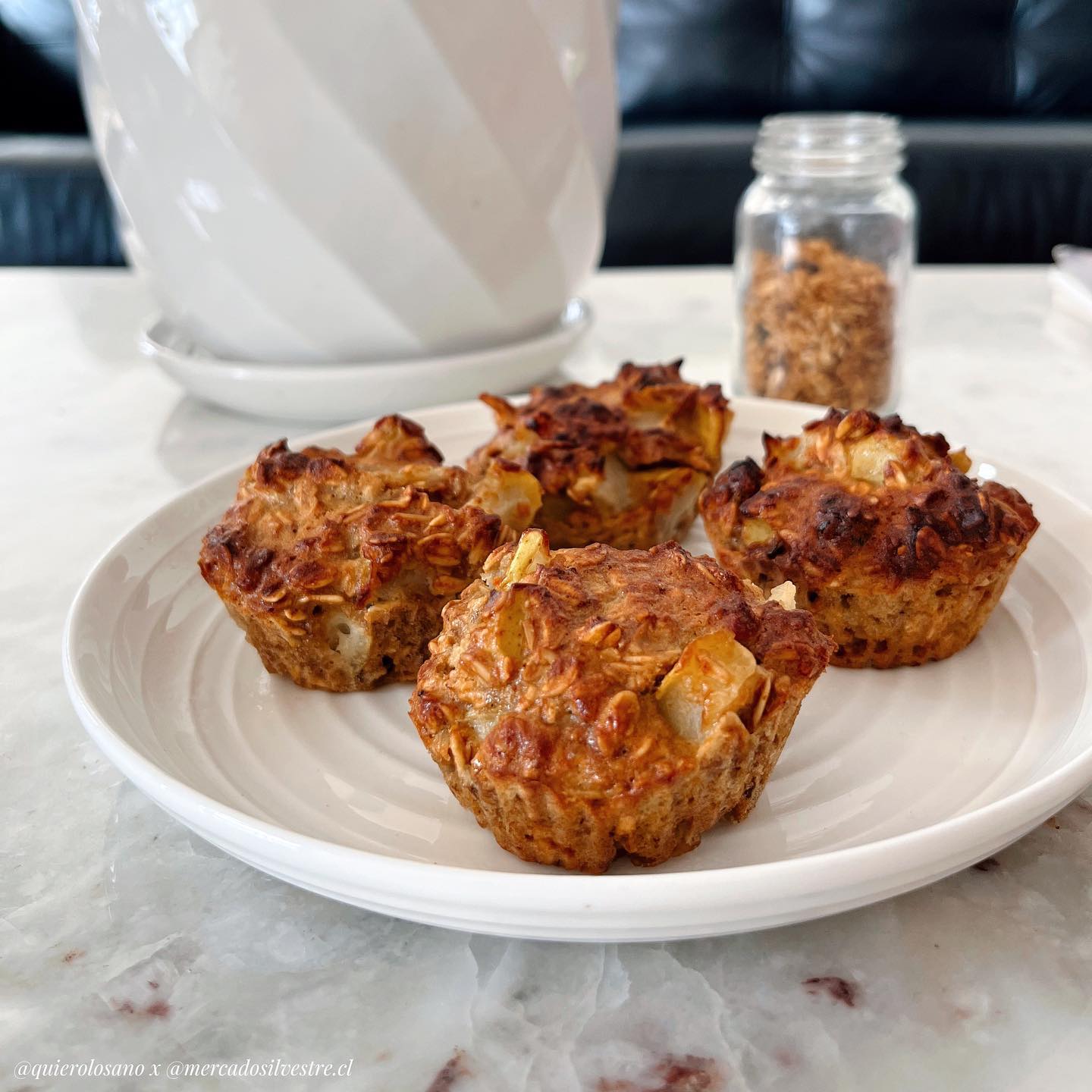 Bocaditos de granola y pera