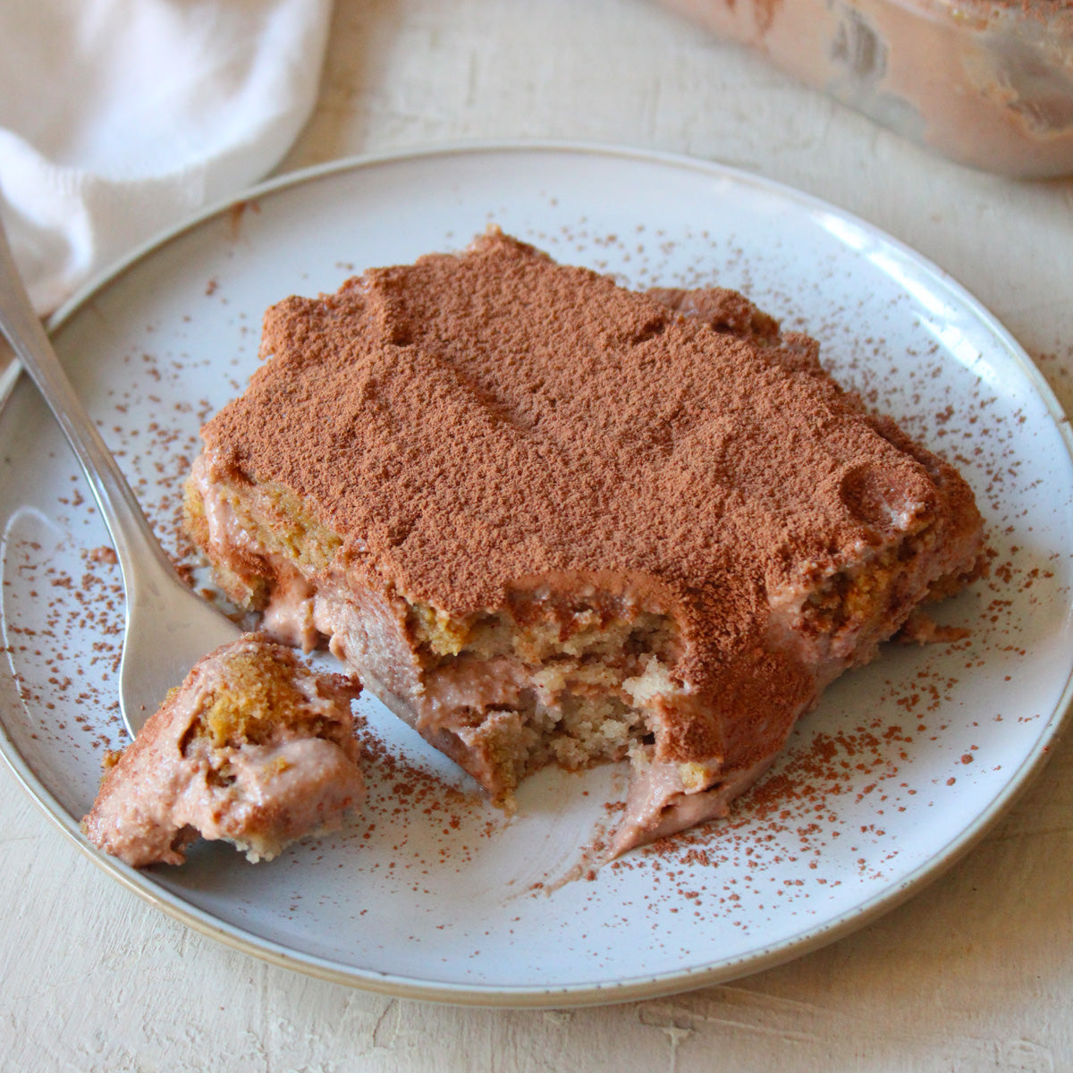 Tiramisú de chocolate vegan