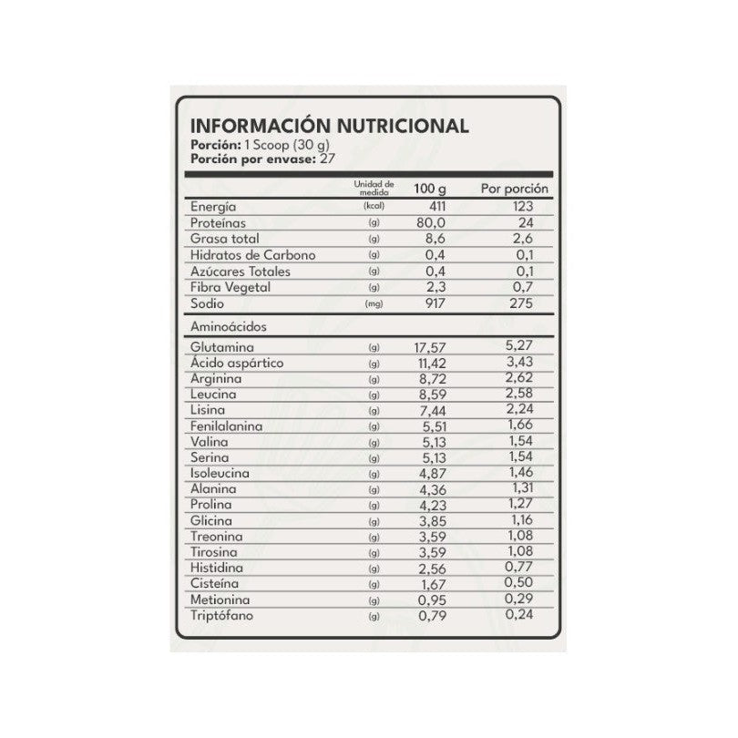 Vegan Protein For Cook 800gr (27 porciones) - FNL-Superalimentos-Mercado Silvestre