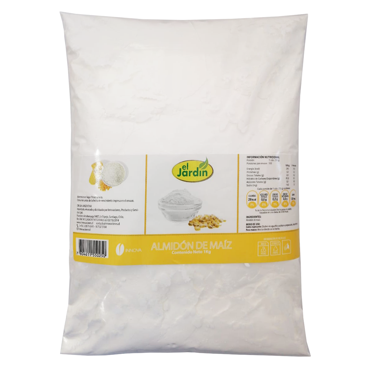 Almidón de Maíz 1kg - El Jardín-Superalimentos-Mercado Silvestre