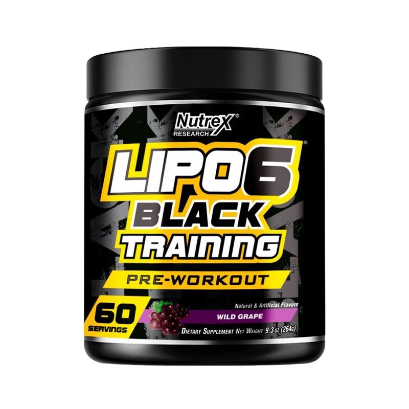 Lipo 6 Black Training Wild Grape 264gr (60 Porciones) - Nutrex-Vitaminas-Mercado Silvestre