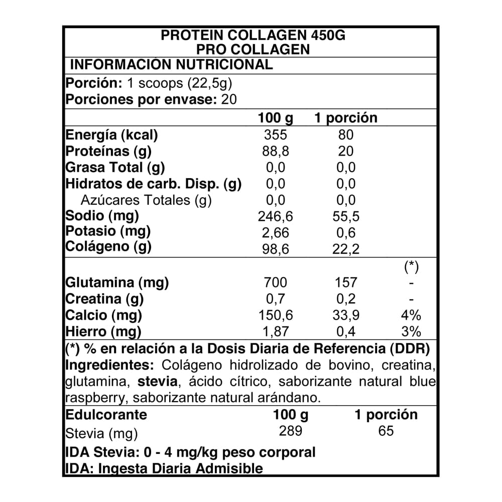 Protein Collagen 450g - Procollagen-Vitaminas-Mercado Silvestre