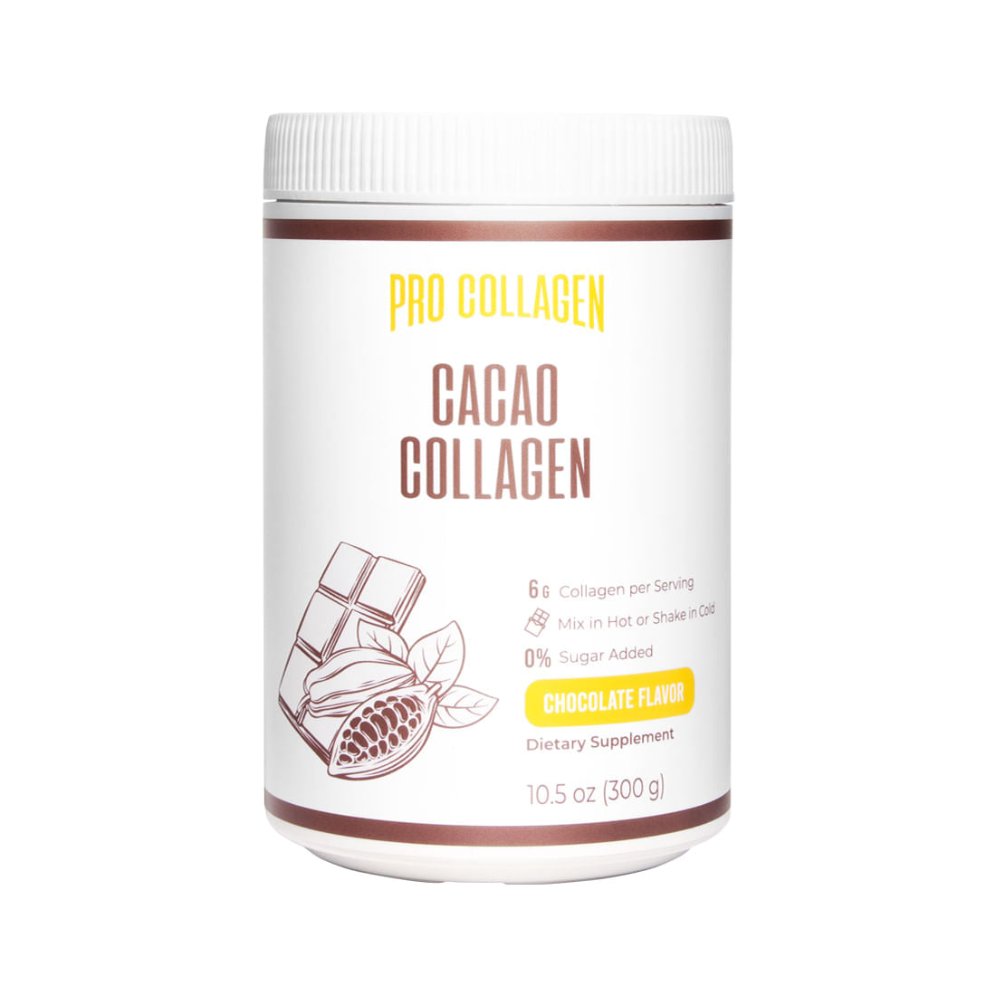 Cacao Collagen 300g - Procollagen-Vitaminas-Mercado Silvestre