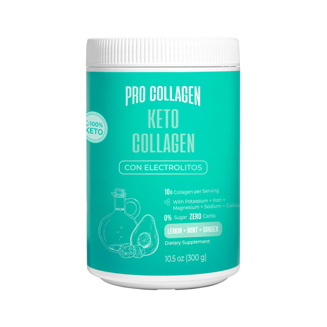 Keto Collagen 300g - Procollagen-Vitaminas-Mercado Silvestre