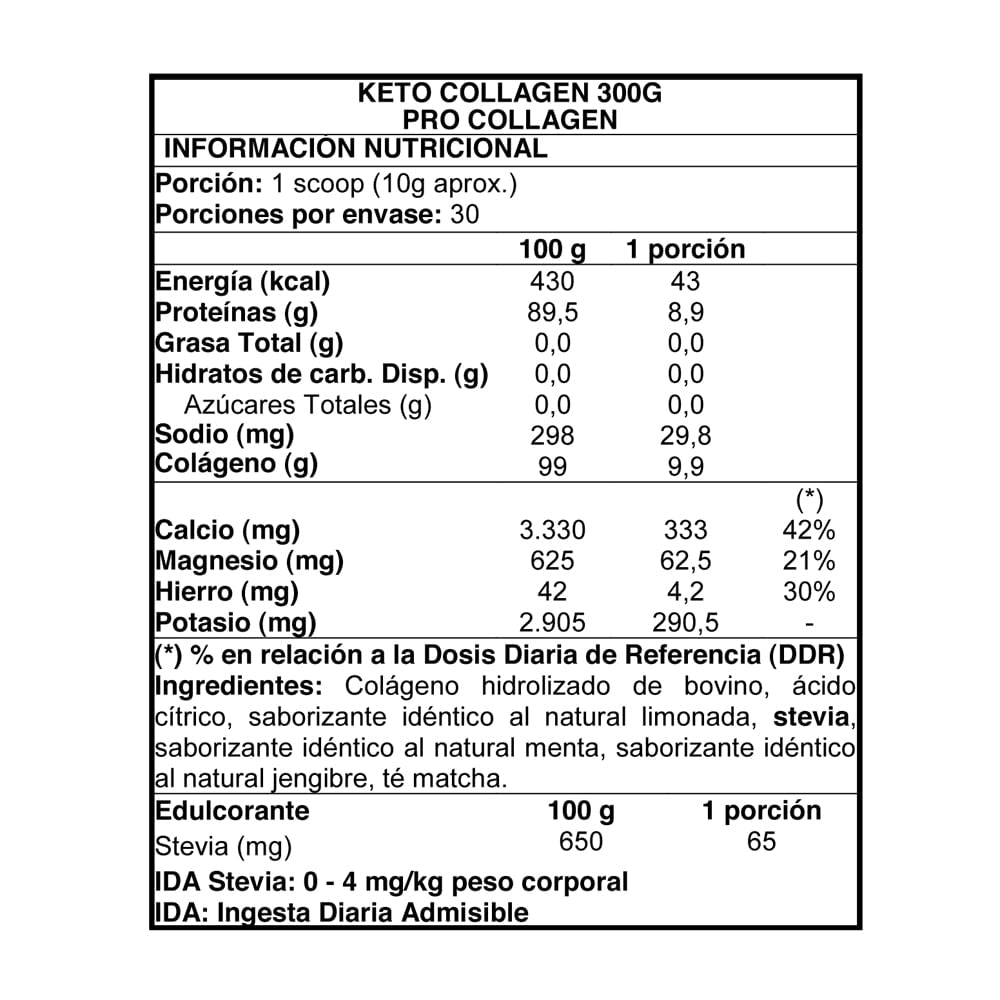 Keto Collagen 300g - Procollagen-Vitaminas-Mercado Silvestre