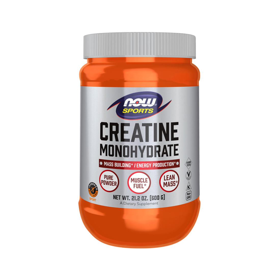 Creatina Monohidratada 600gr (4 meses) - Now Foods-Vitaminas-Mercado Silvestre