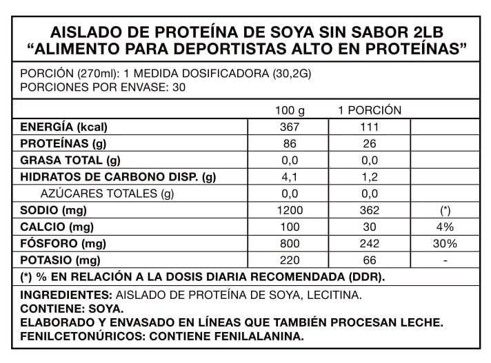 4Chef Vegan Protein Sin Sabor para Cocinar 2 Lbs (906 g) – 30 Porciones – Sin Gluten - Foodtech