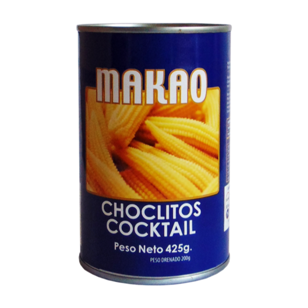 Choclitos Cocktail Enteros 425gr - Makao-Conservas-Mercado Silvestre