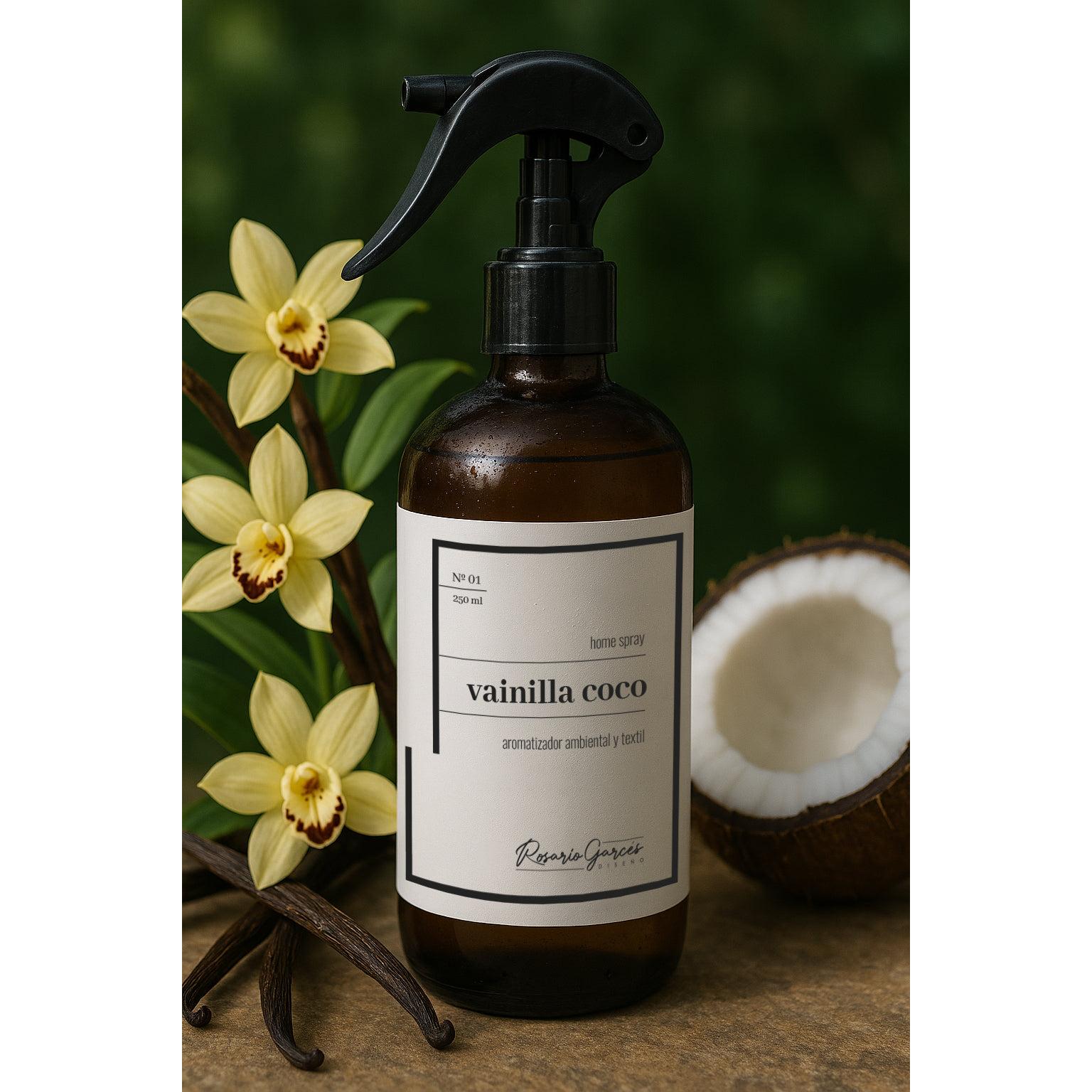 Aromatizador Spray Vainilla Coco 250ml – Ambiente y Textil - Rosario Garcés