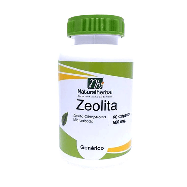Zeolita 500mg 90 Cápsulas - Natural Herbal-Vitaminas-Mercado Silvestre