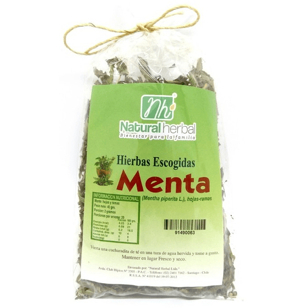 Menta Hierba 40gr - Natural Herbal-Té/Café/Infusiones-Mercado Silvestre