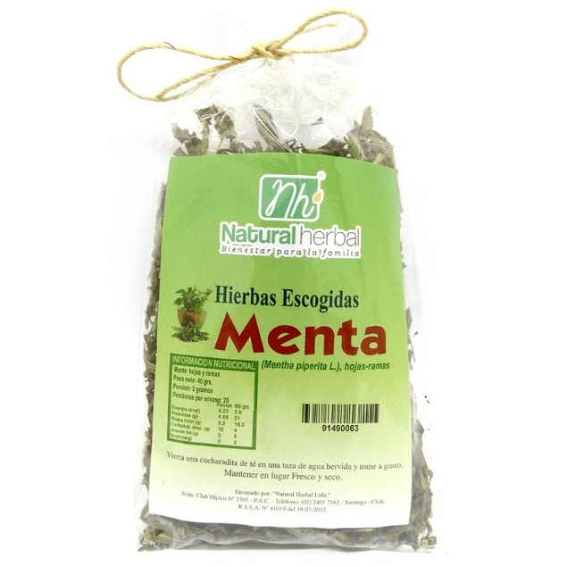 Menta Hierba 40gr - Natural Herbal