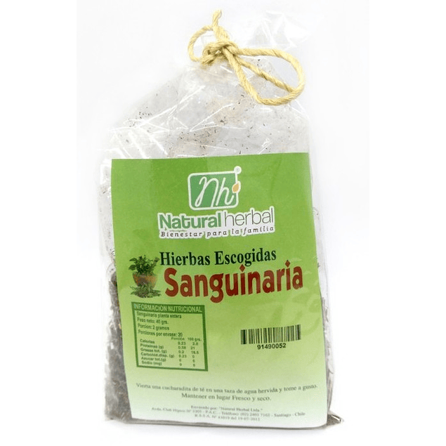 Sanguinaria Hierba 40gr - Natural Herbal-Té/Café/Infusiones-Mercado Silvestre