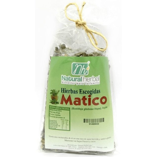 Matico Hierba 40gr - Natural Herbal-Té/Café/Infusiones-Mercado Silvestre