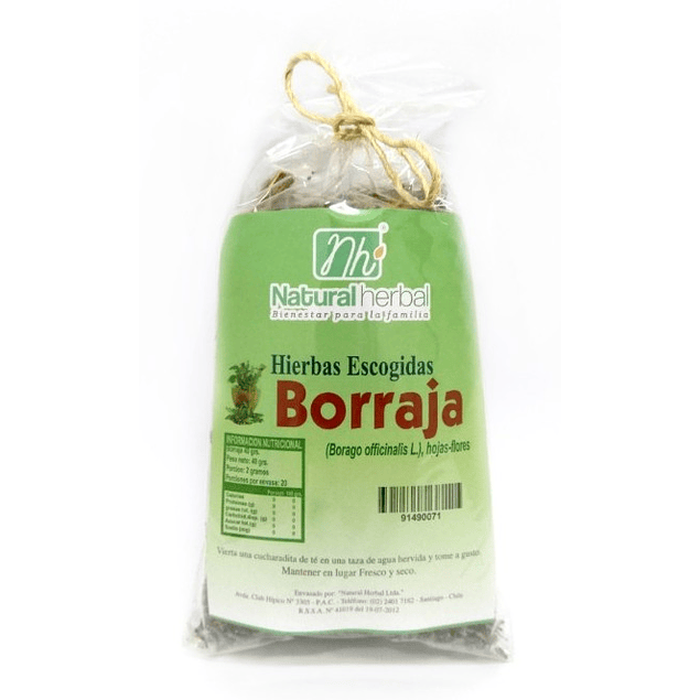 Borraja Hierba 40gr - Natural Herbal-Té/Café/Infusiones-Mercado Silvestre