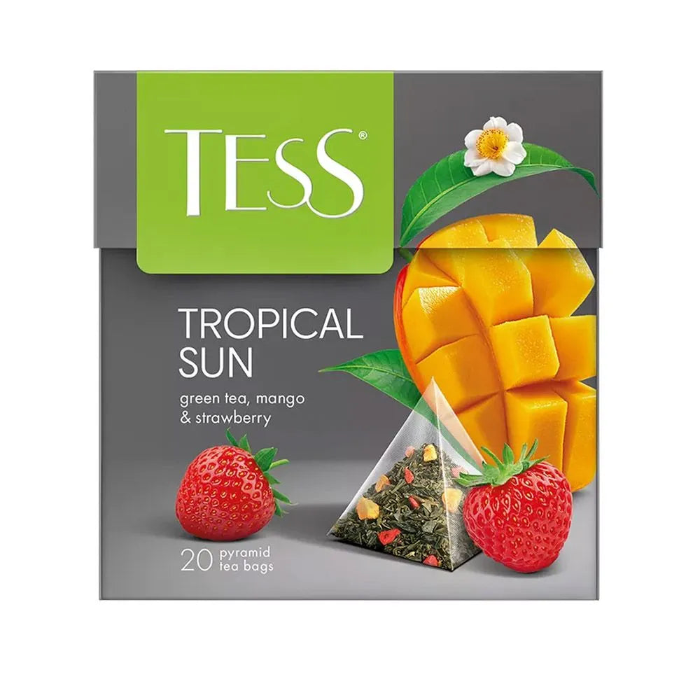 Té Verde Tropical Sun (20 bolsitas pirámide) - Tess
