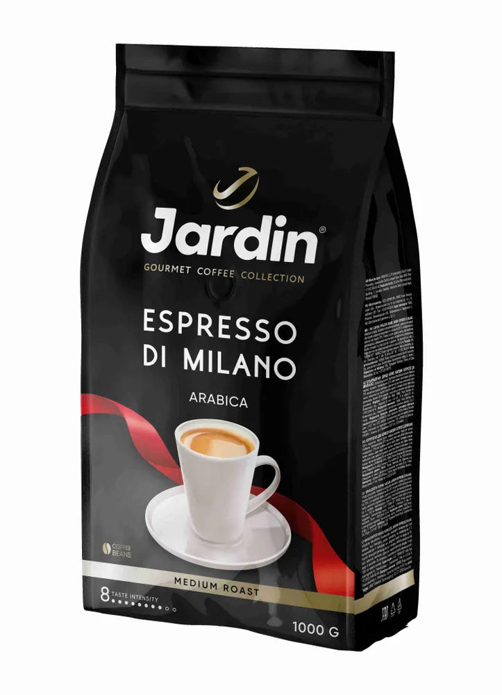 Café Tostado en Grano Entero Espresso Di Milano 1kg - 100% Arábica - Jardín