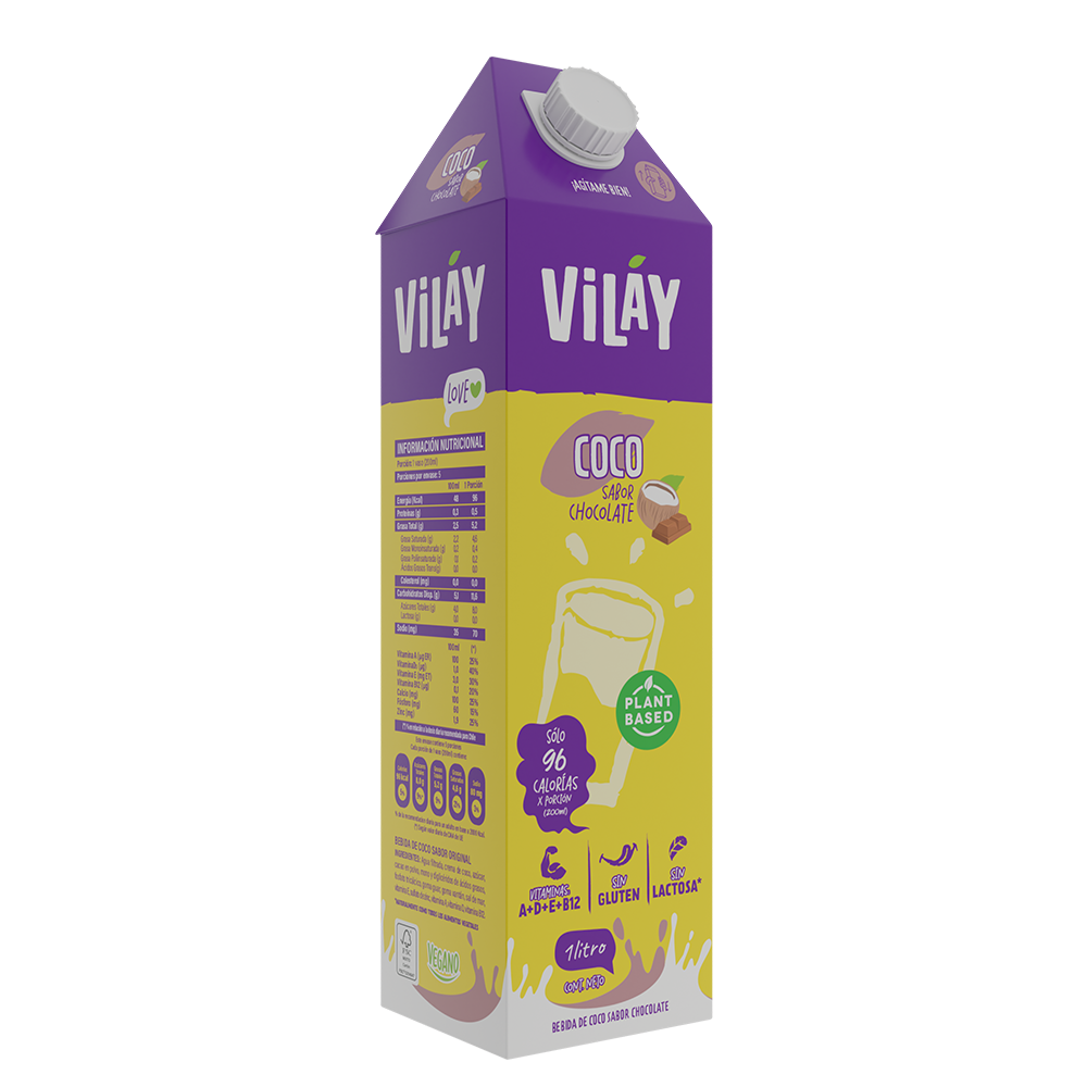 Bebida Vegetal de Coco Chocolate 1lt - Vilay-Leches-Mercado Silvestre
