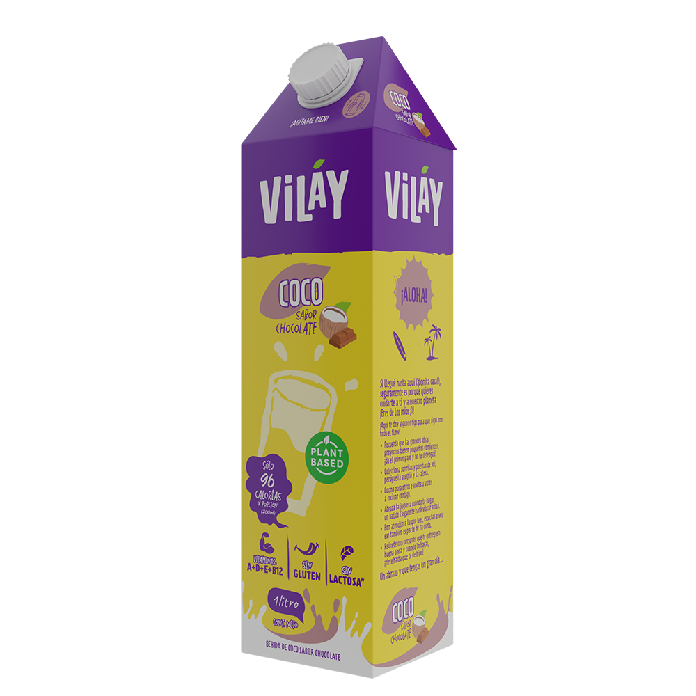 Bebida Vegetal de Coco Chocolate 1lt - Vilay-Leches-Mercado Silvestre