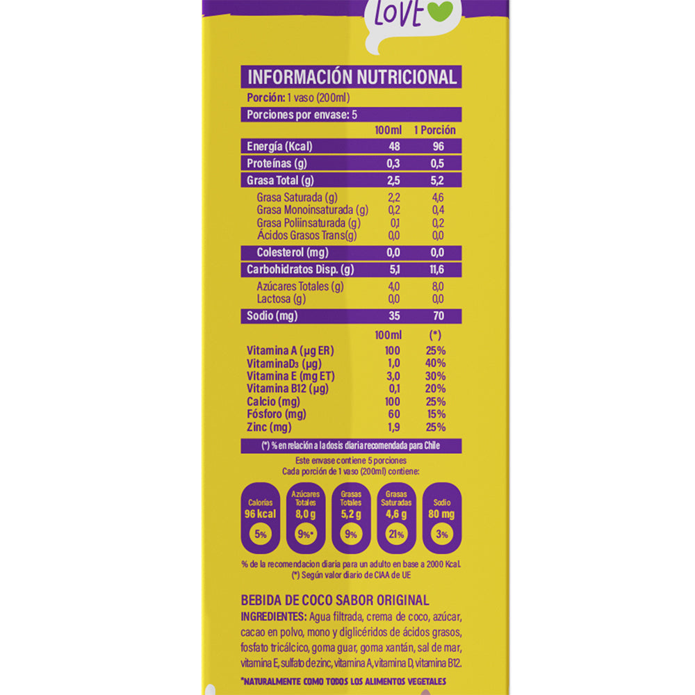 Bebida Vegetal de Coco Chocolate 1lt - Vilay-Leches-Mercado Silvestre