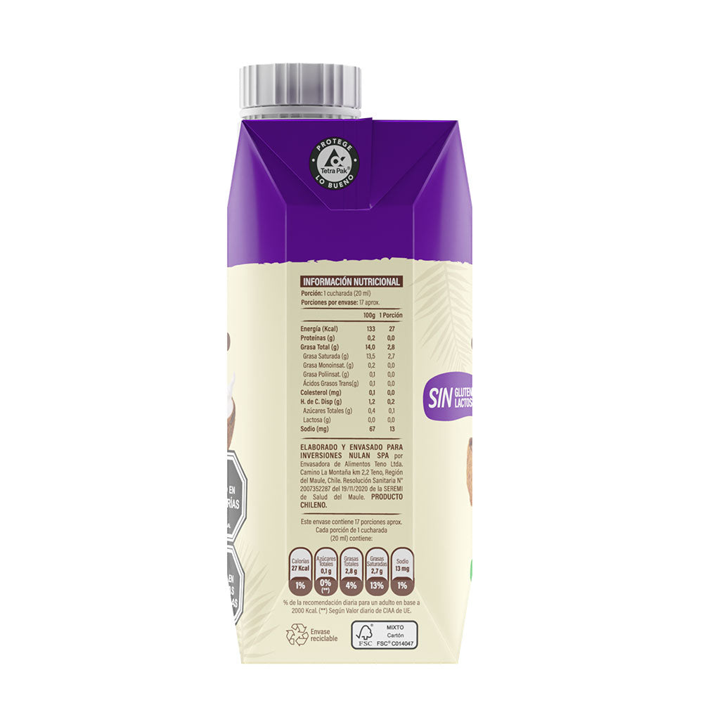 Crema de Coco Sin Lactosa 330ml - Vilay-Leches-Mercado Silvestre
