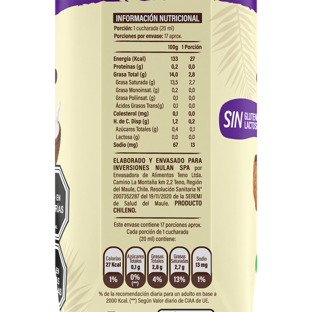 Crema de Coco Sin Lactosa 330ml - Vilay-Leches-Mercado Silvestre