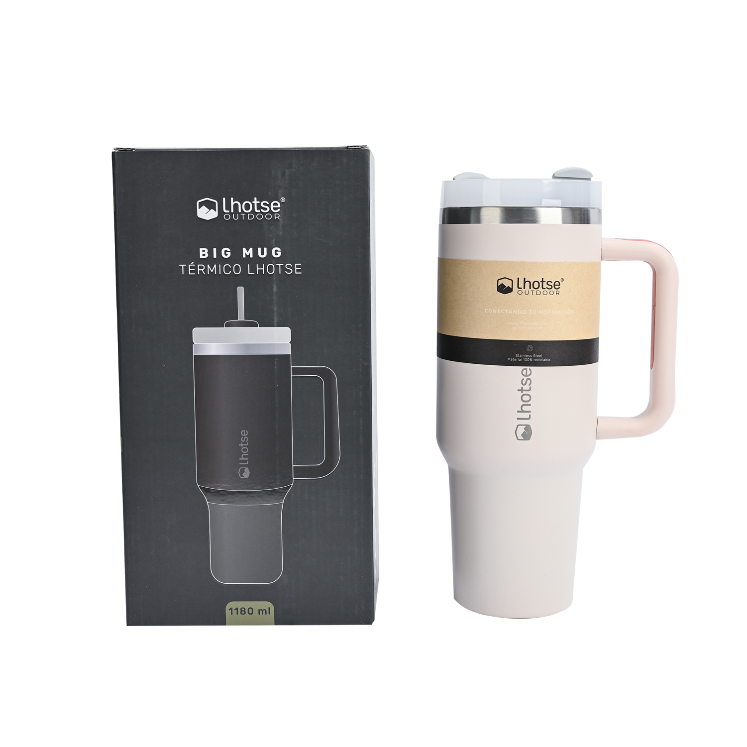 Vaso Térmico Tumbler 1180ml Pink - Lhotse-Hogar-Mercado Silvestre