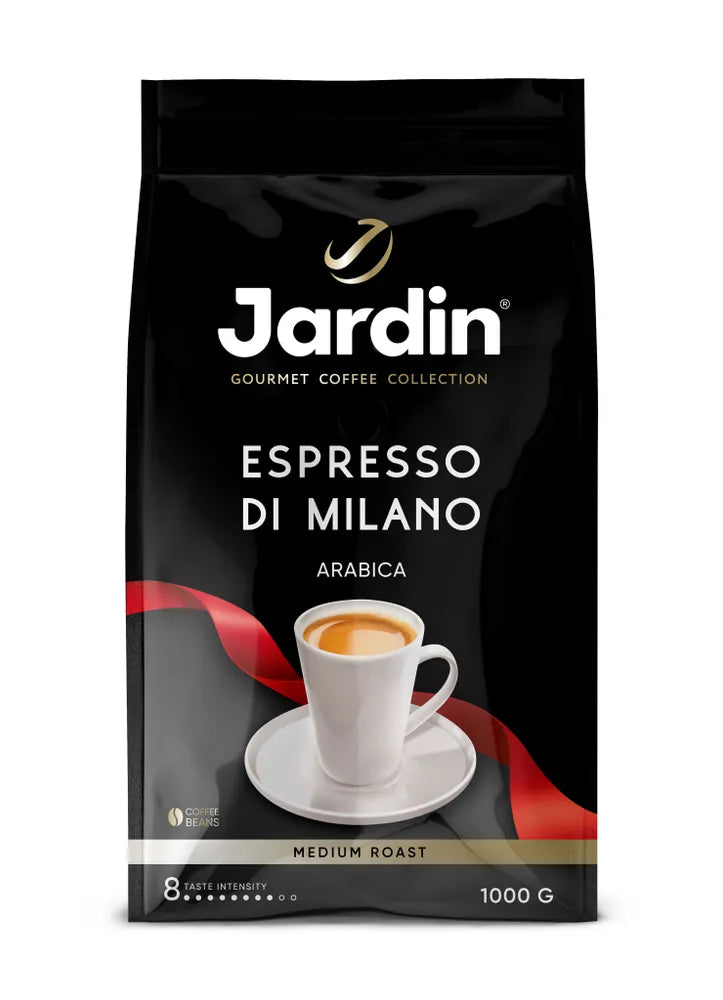 Café Tostado en Grano Entero Espresso Di Milano 1kg - 100% Arábica - Jardín