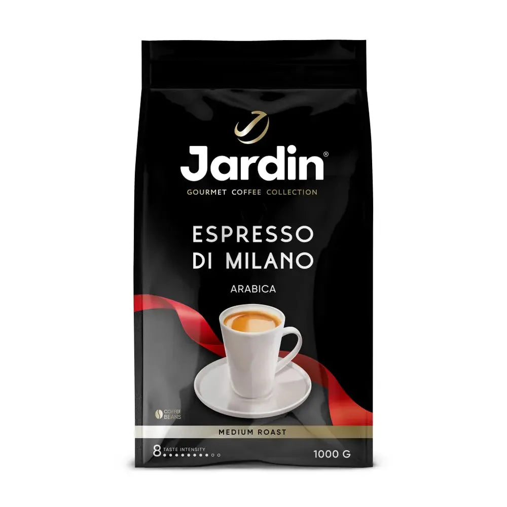 Café Tostado en Grano Entero Espresso Di Milano 1kg - 100% Arábica - Jardín