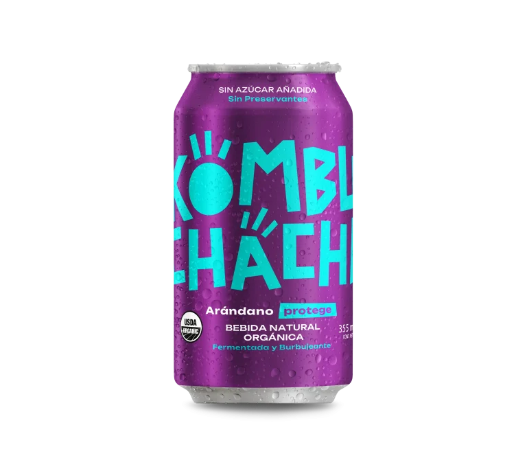 Kombucha Arándano Sin Azúcar 355ml - Kombuchacha