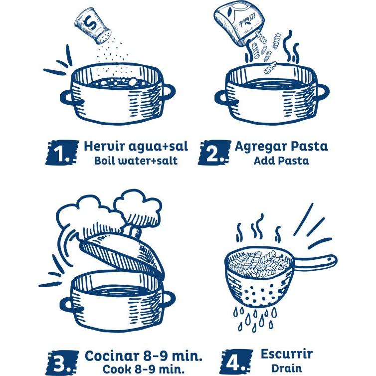 Fusilli de Arroz Sin Gluten 250gr - El Dorado-Arroz y Granos-Mercado Silvestre