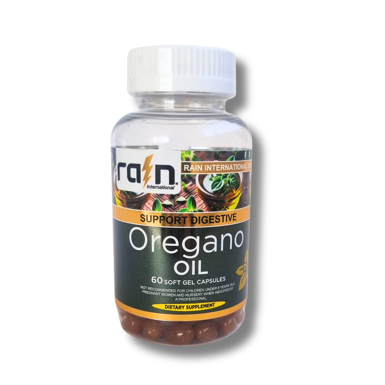 Aceite de Orégano Extra Potente 500mg – 60 Cápsulas Softgel (1 mes) – Rain