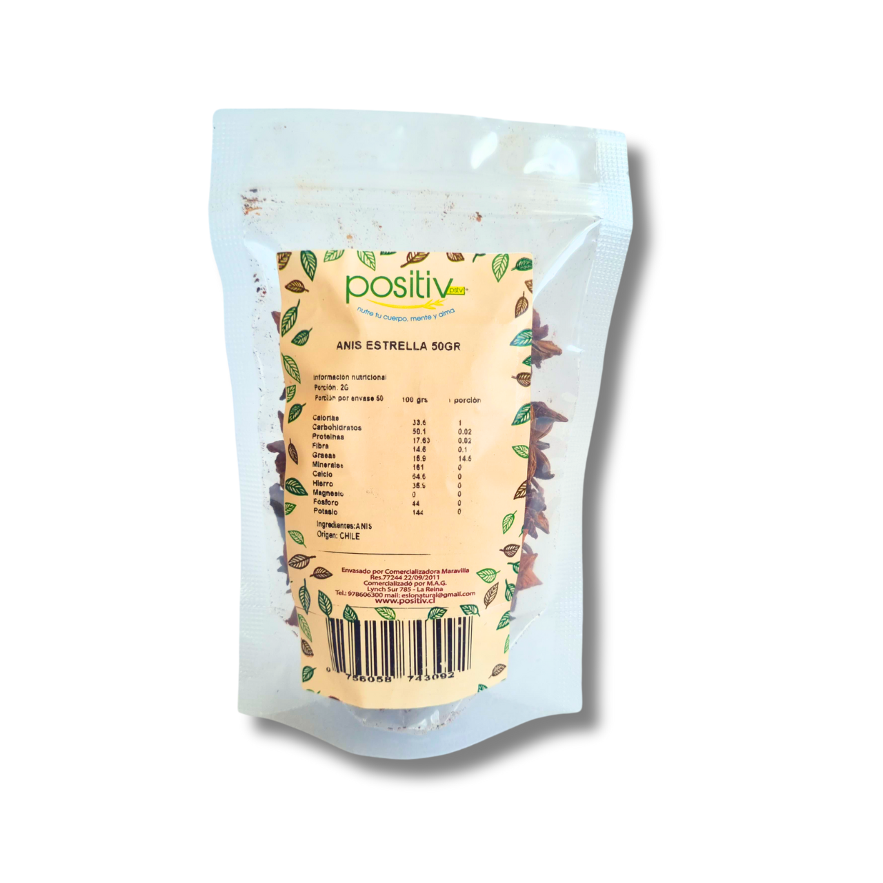 Anís Estrella 50gr - Positiv-Especias y Condimentos-Mercado Silvestre