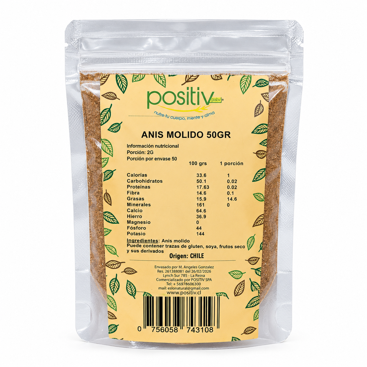 Anís Molido 50gr - Positiv