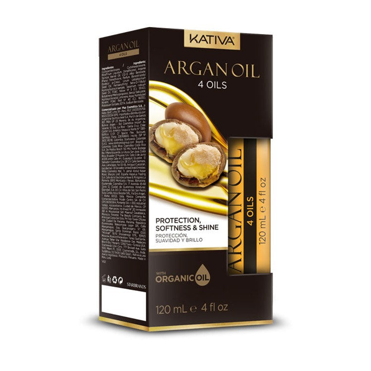 Aceite de Argán 4 Oils Proteccion Suavidad y Brillo 60 ml - Kativa-Belleza Natural-Mercado Silvestre