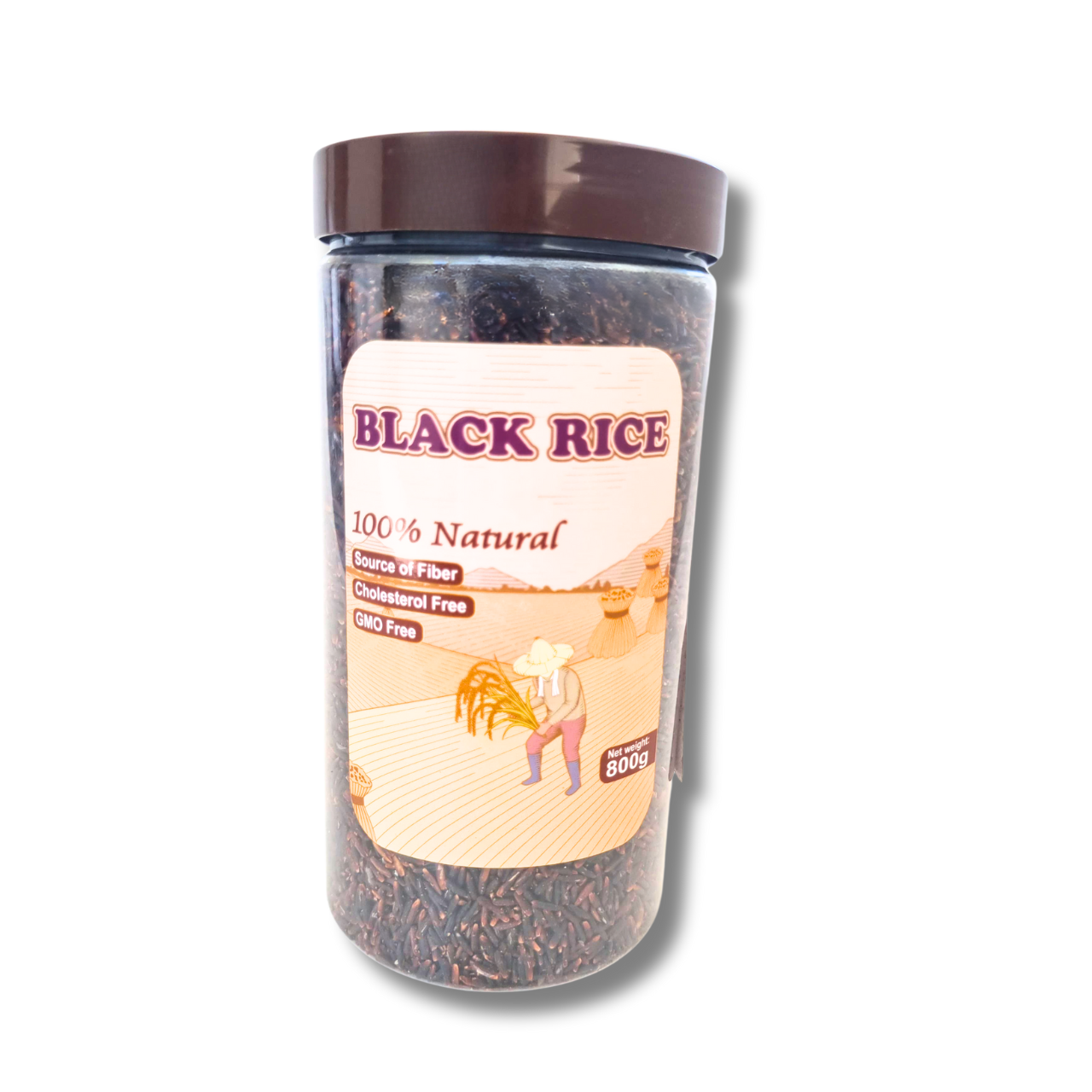 Arroz Negro Salvaje 800g - Macan-Arroz y Granos-Mercado Silvestre