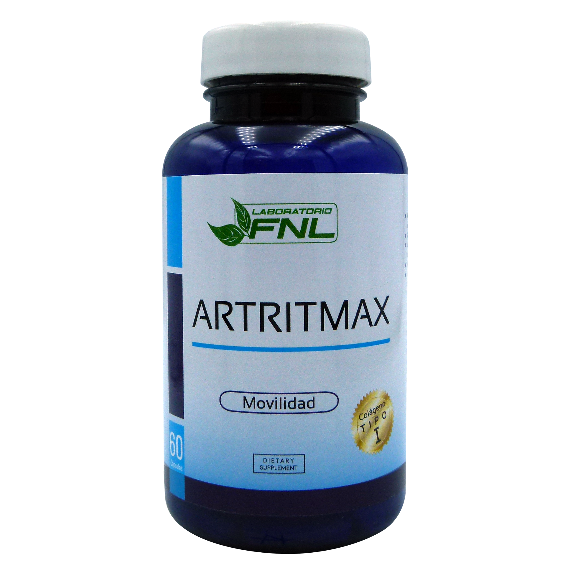 Artritmax (Colágeno + L-Lisina + Cúrcuma) 60 Cápsulas (1 mes) - FNL-Vitaminas-Mercado Silvestre