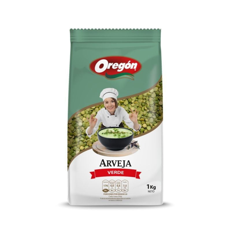 Arvejas Verdes Partidas 1kg - Oregón-Legumbres-Mercado Silvestre