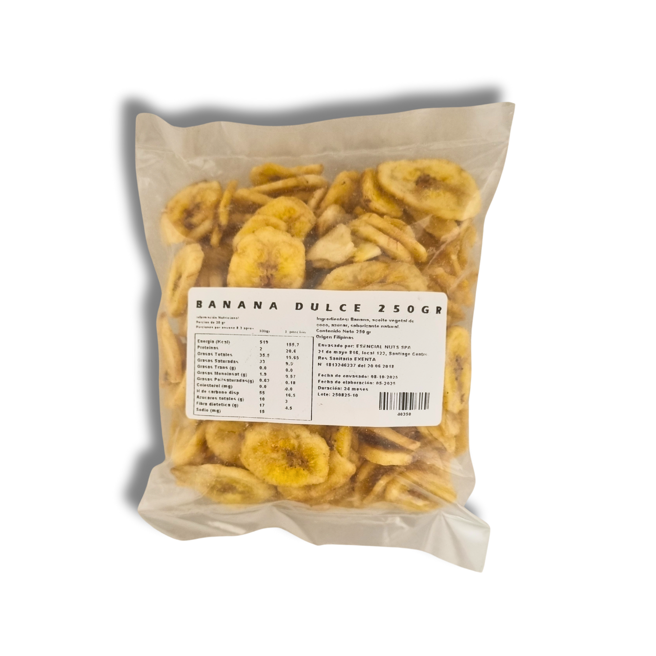 Banana Dulce 250gr - Esencial Nuts