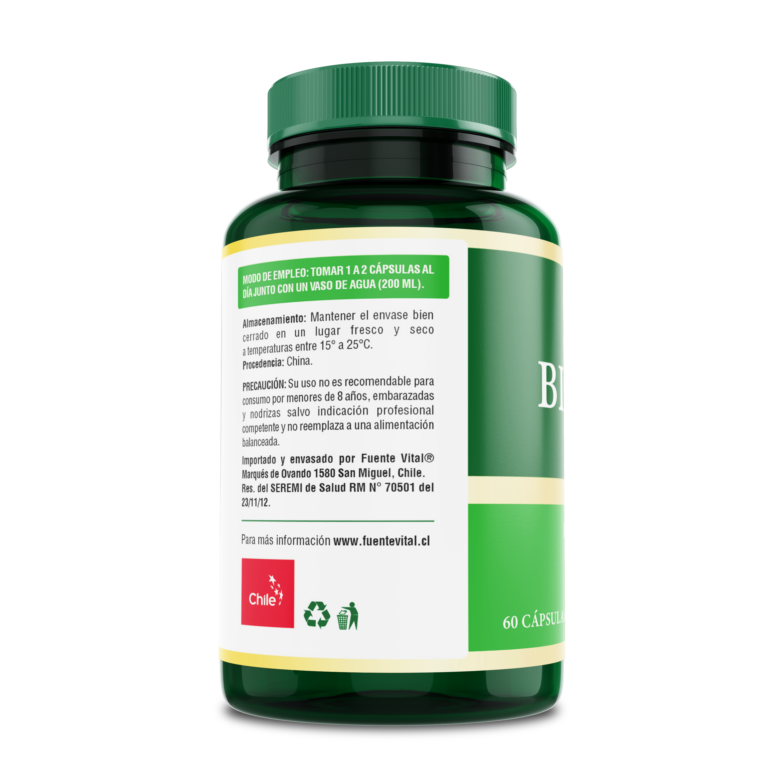 Biotina 60 Cápsulas Softgel (2 meses) - Fuente Vital-Vitaminas-Mercado Silvestre