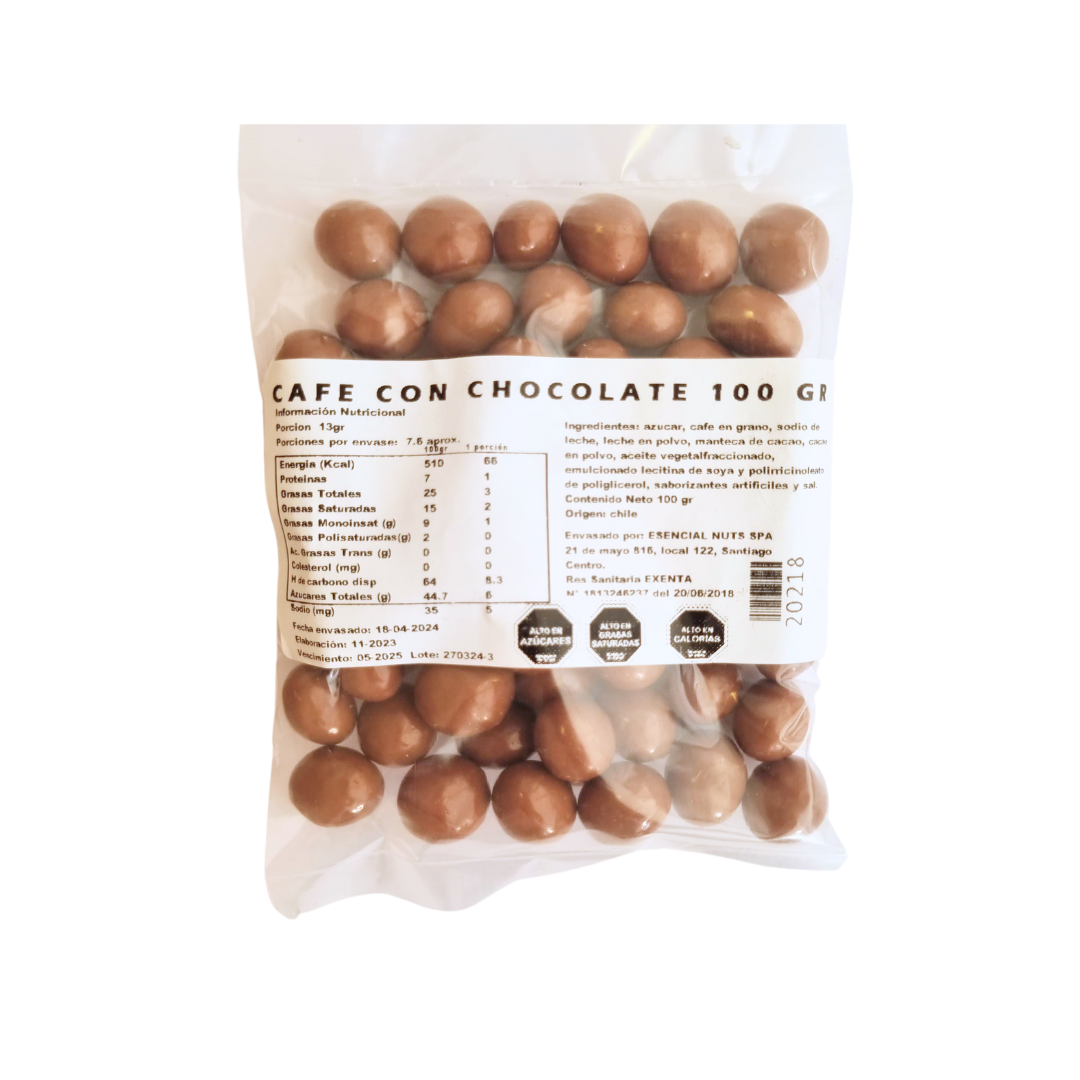 Café con Chocolate 100gr - Esencial Nuts-Frutos Deshidratados-Mercado Silvestre