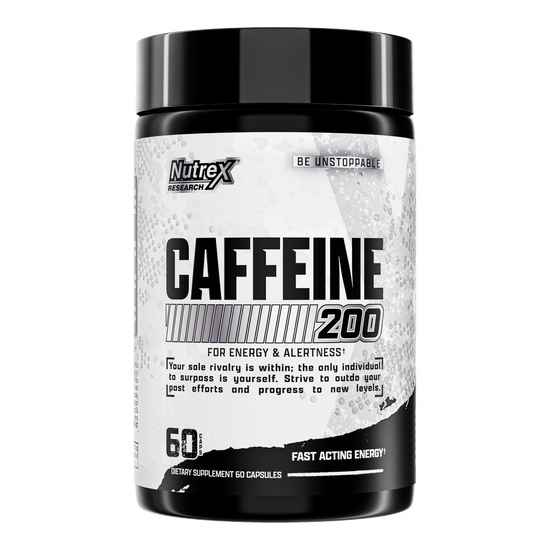 Caffeine 200 60 Cápsulas (2 meses) - Nutrex-Vitaminas-Mercado Silvestre