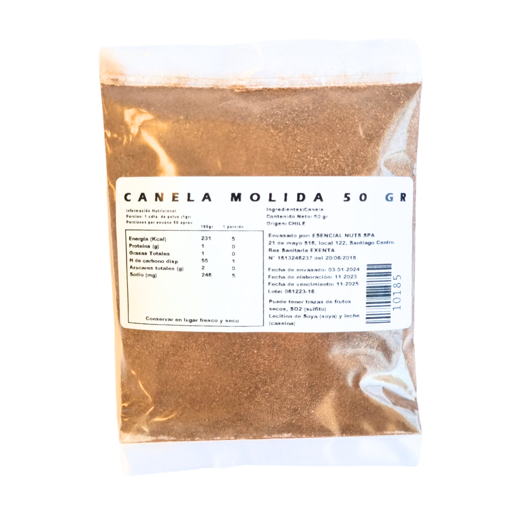 Canela Molida 50gr - Esencial Nuts-Especias y Condimentos-Mercado Silvestre