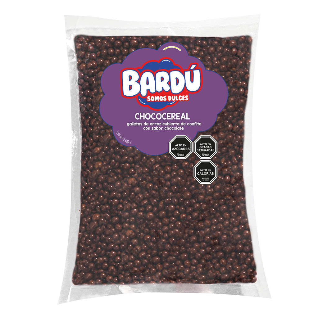 Chococereal 500gr – Galletas de Arroz Confitadas Sabor Chocolate – Bardú