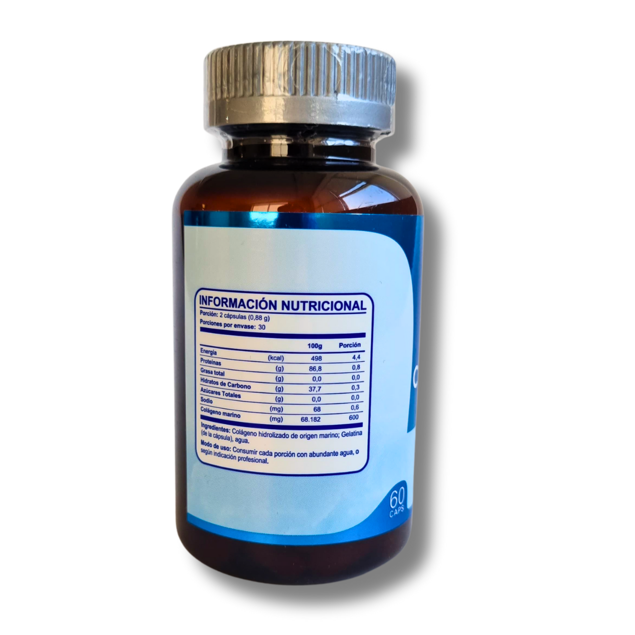 Colágeno Marino 300mg 60 Cápsulas (1 mes) - FNL-Vitaminas-Mercado Silvestre