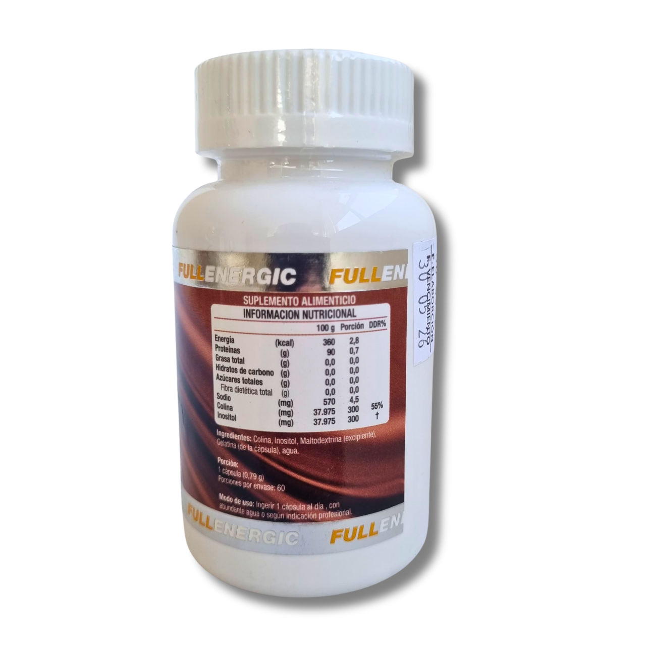 Colina 300mg+ Inositol 300mg – 60 Cápsulas (2 meses) – Full Energic