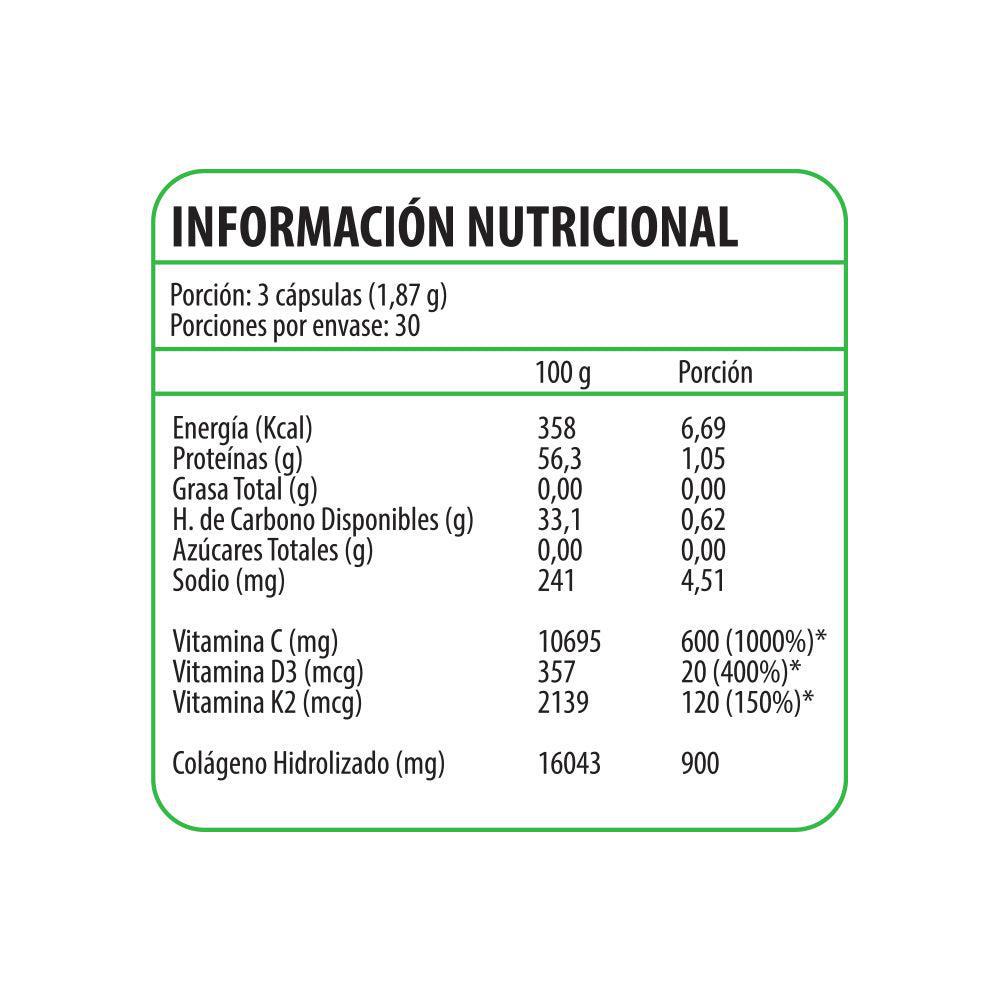 Collagen Up High Potency (Cólageno + Vitaminas K2+D3+C) 90 Cápsulas (1 mes) - Newscience-Vitaminas-Mercado Silvestre