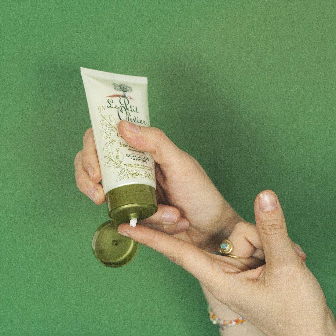 Crema de Manos Hidratante Aceite de Oliva 75ml - Le Petit Olivier-Belleza Natural-Mercado Silvestre