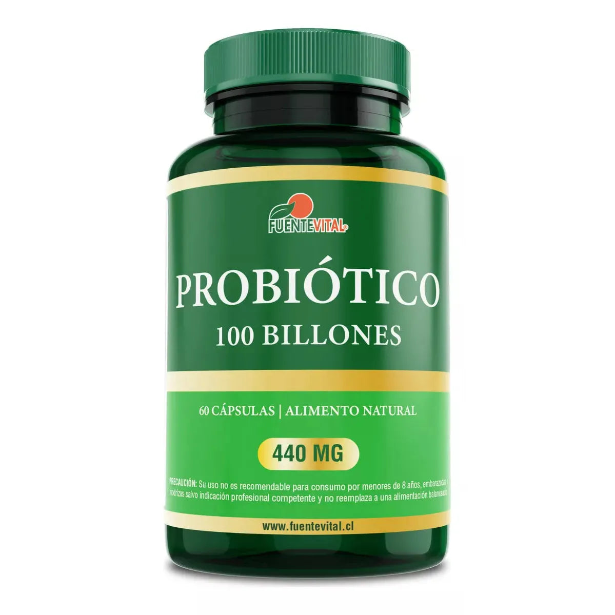 Probiótico 100 Billones 60 Cápsulas - Fuente Vital-Vitaminas-Mercado Silvestre