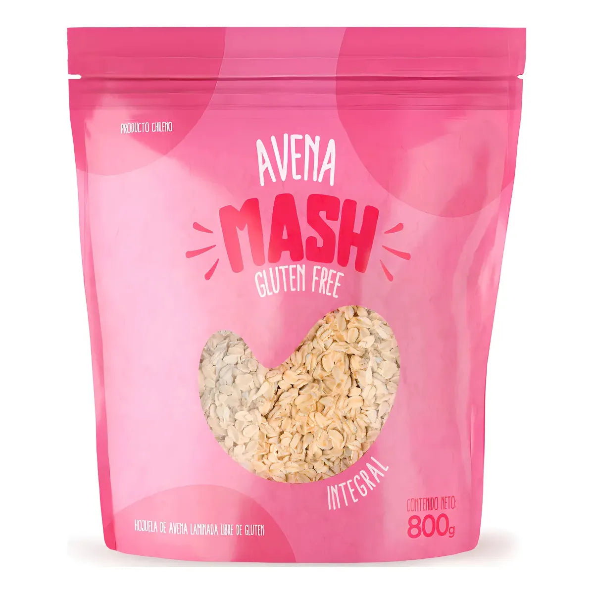 Avena Integral Sin Gluten 800gr - Mash Foods